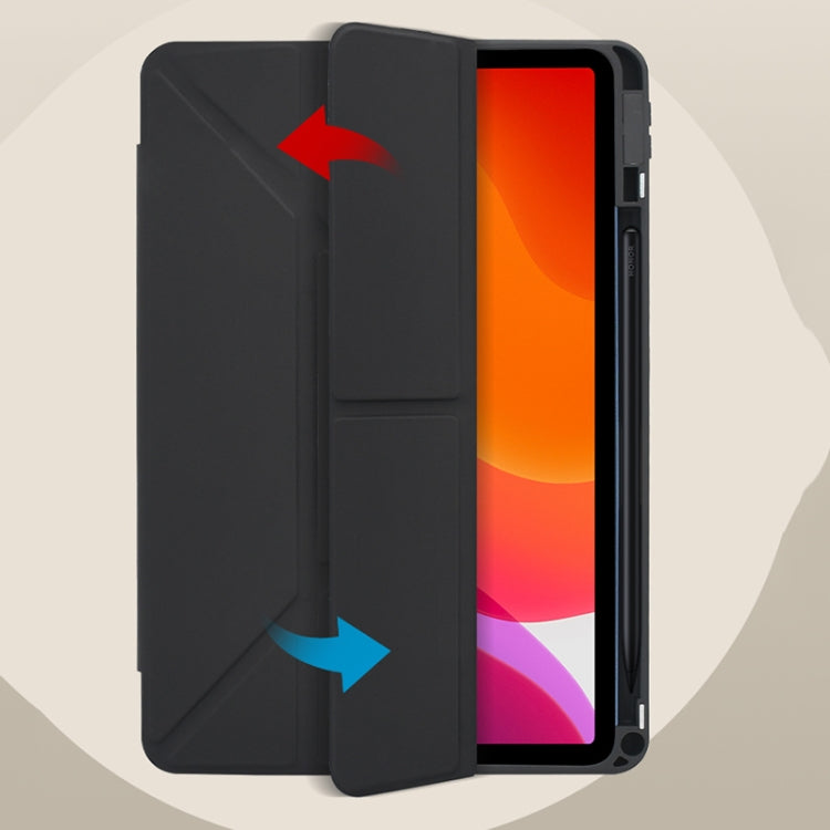 For Honor Pad 8 2022 Acrylic 2 in 1 Y-fold Smart Leather Tablet Case(Grey) - Honor by PMC TechLife | Online Shopping South Africa | PMC TechLife | Buy Now Pay Later Mobicred