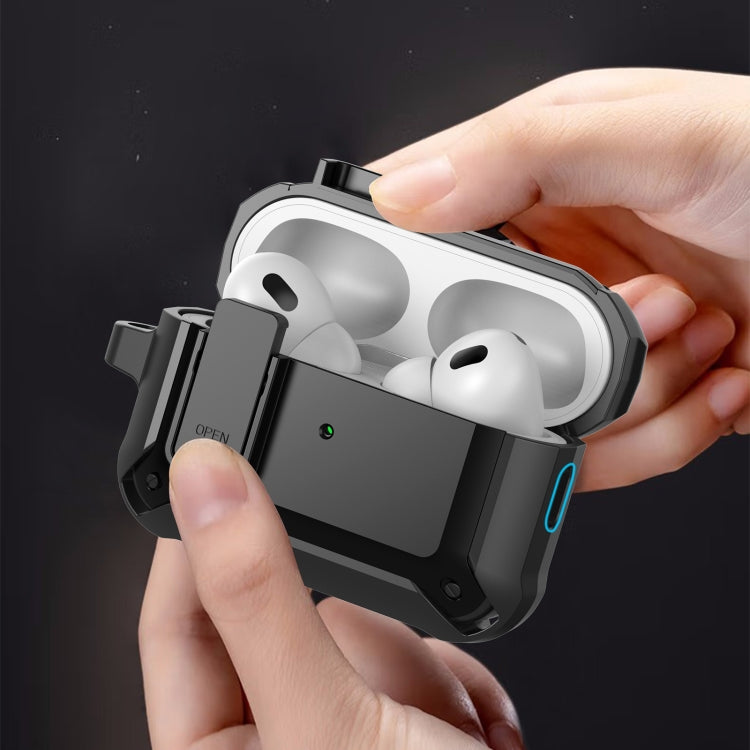 For AirPods Pro 2 Bumblebee Wireless Earphones Silicone Case with Switch & Lanyard Hole(Black) - For AirPods Pro 2 by PMC Jewellery | Online Shopping South Africa | PMC Jewellery | Buy Now Pay Later Mobicred