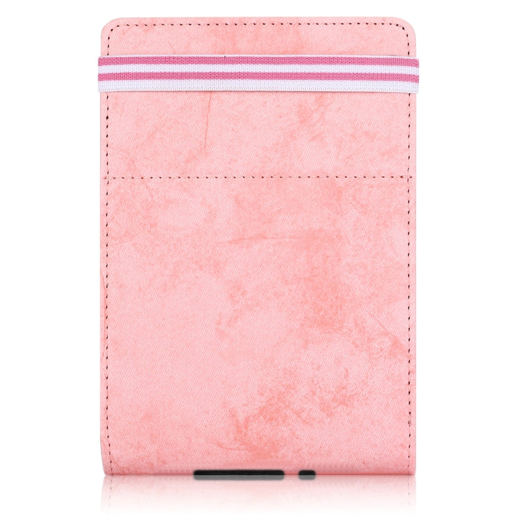 For Amazon Kindle 11th Gen 2022 6.0 inch Marble Cloth Texture Leather Tablet Smart Case(Pink) - Amazon by PMC TechLife | Online Shopping South Africa | PMC TechLife | Buy Now Pay Later Mobicred