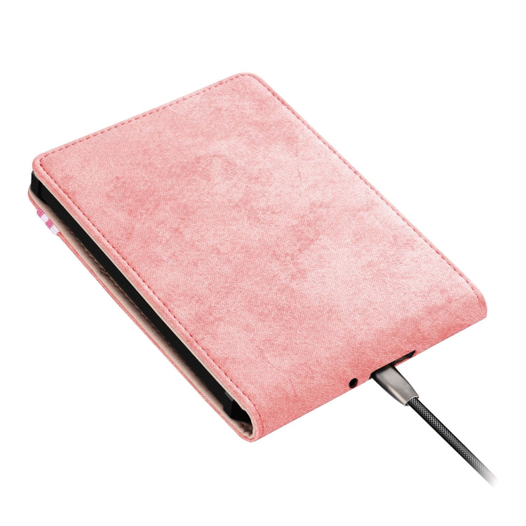 For Amazon Kindle 11th Gen 2022 6.0 inch Marble Cloth Texture Leather Tablet Smart Case(Pink) - Amazon by PMC TechLife | Online Shopping South Africa | PMC TechLife | Buy Now Pay Later Mobicred