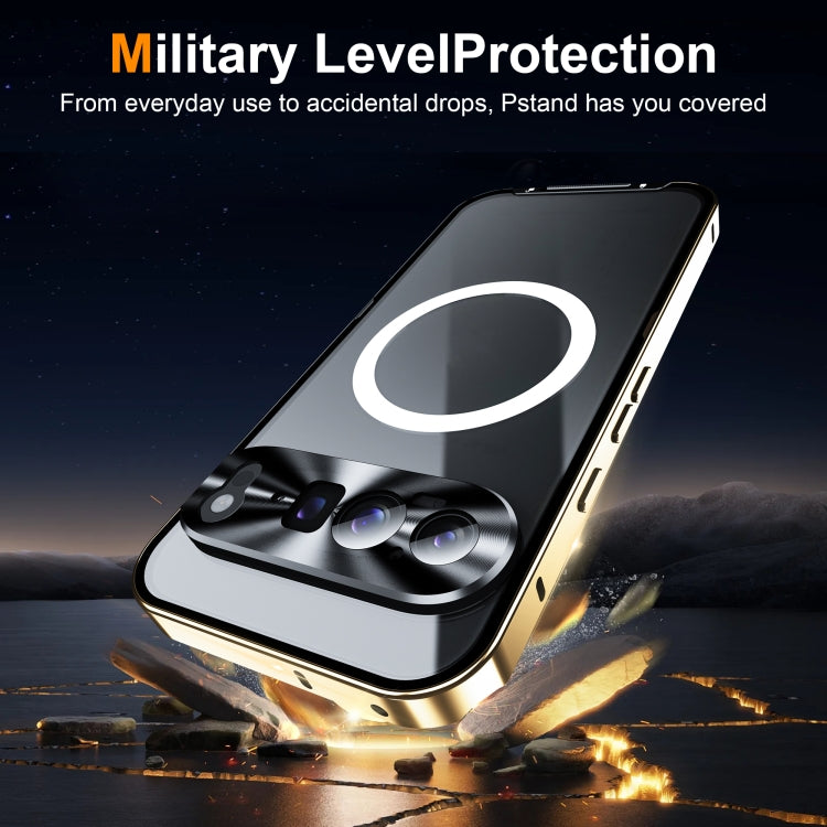 For Google Pixel 9 Pro XL MagSafe Magnetic Frosted Metal Phone Case(Gold) - Google Cases by PMC TechLife | Online Shopping South Africa | PMC TechLife | Buy Now Pay Later Mobicred
