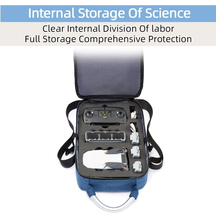 For DJI Mini SE Shockproof Single Shoulder Storage Carrying Case Box Bag, Size: 31 x 23 x 10cm(Blue + Black Liner) - Carry Cases & Bags by PMC TechLife | Online Shopping South Africa | PMC TechLife | Buy Now Pay Later Mobicred