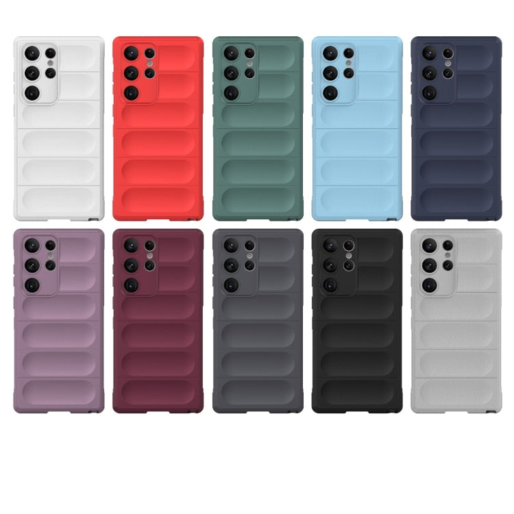 For Samsung Galaxy S23 Ultra 5G Magic Shield TPU + Flannel Phone Case(White) - Galaxy S23 Ultra 5G Cases by PMC TechLife | Online Shopping South Africa | PMC TechLife