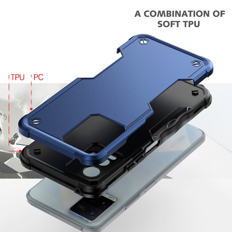 For vivo Y21 / Y21s / Y33 Non-slip Shockproof Armor Phone Case(Black) - vivo Cases by PMC TechLife | Online Shopping South Africa | PMC TechLife | Buy Now Pay Later Mobicred