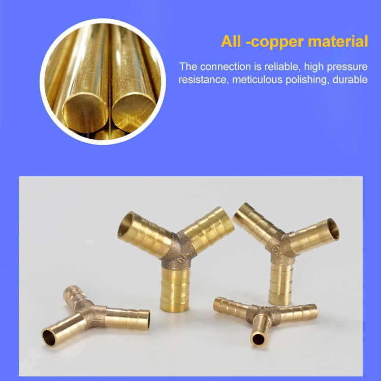 LAIZE 2pcs Pagoda T-type Three Way Pneumatic Components, Caliber:6mm - Interface Series by LAIZE | Online Shopping South Africa | PMC TechLife | Buy Now Pay Later Mobicred