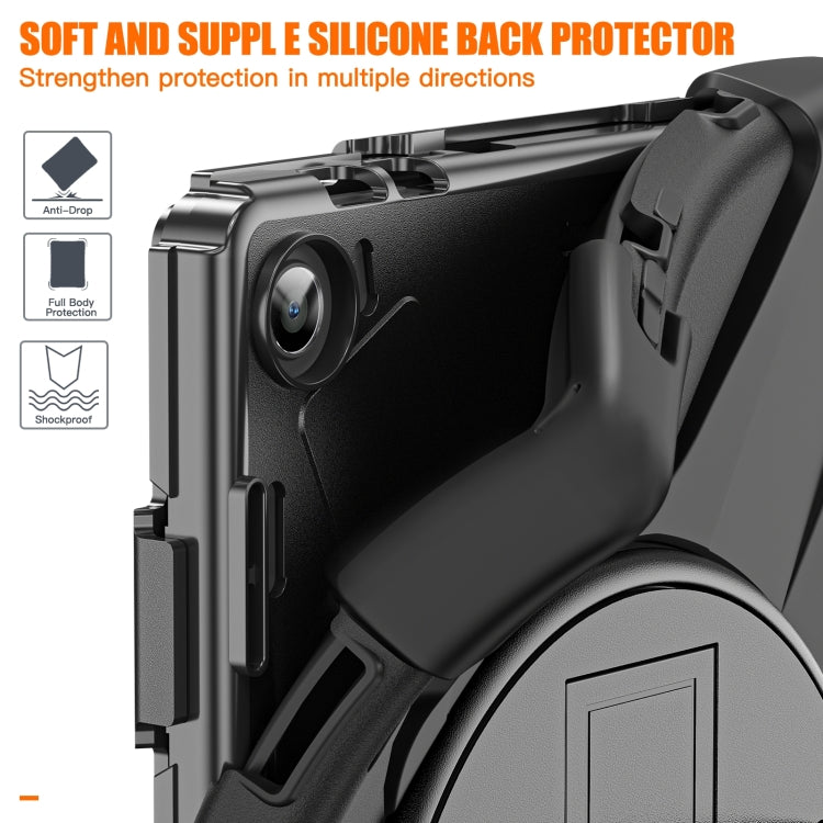 For Lenovo Tab M10 10.1 3rd Gen Silicone + PC Protective Tablet Case(Black) - Lenovo by PMC TechLife | Online Shopping South Africa | PMC TechLife | Buy Now Pay Later Mobicred