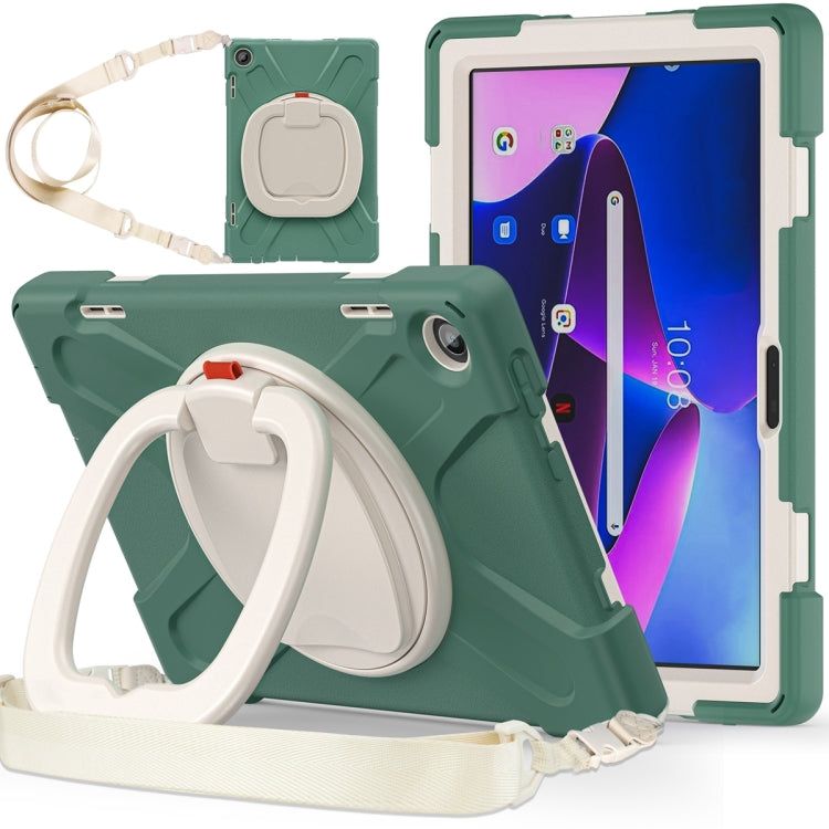 For Lenovo Tab M10 10.1 3rd Gen Silicone + PC Protective Tablet Case(Emerald) - Lenovo by PMC TechLife | Online Shopping South Africa | PMC TechLife | Buy Now Pay Later Mobicred