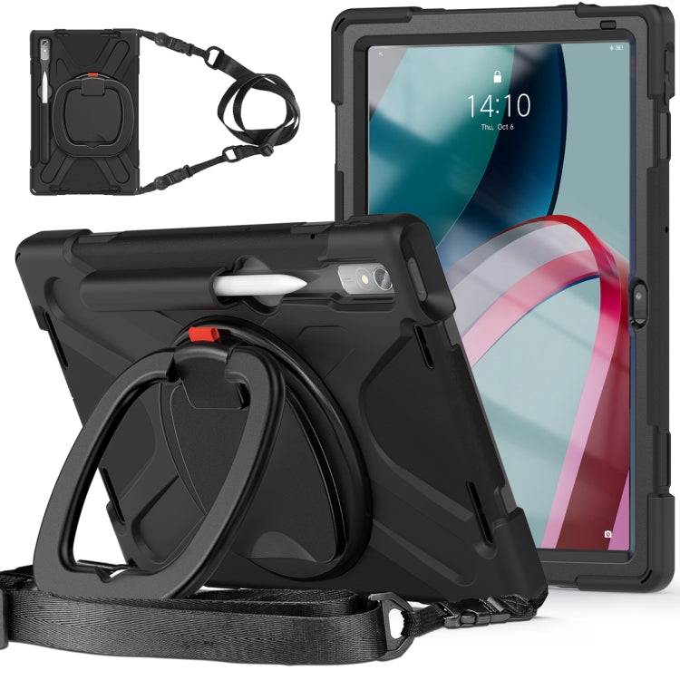 For Lenovo Pad Pro 2022 11.2 inch Silicone + PC Protective Tablet Case(Black) - Lenovo by PMC TechLife | Online Shopping South Africa | PMC TechLife | Buy Now Pay Later Mobicred