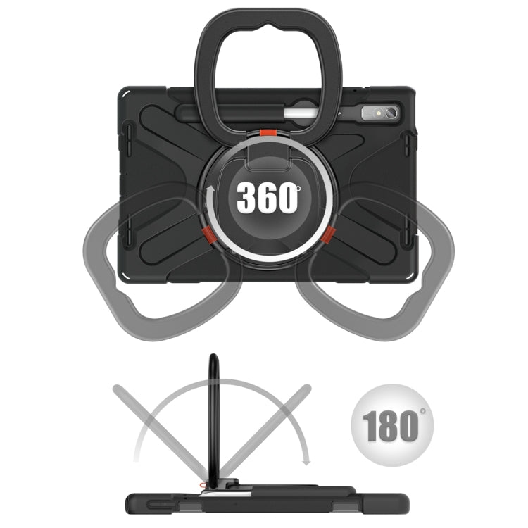 For Lenovo Pad Pro 2022 11.2 inch Silicone + PC Protective Tablet Case(Black) - Lenovo by PMC TechLife | Online Shopping South Africa | PMC TechLife | Buy Now Pay Later Mobicred