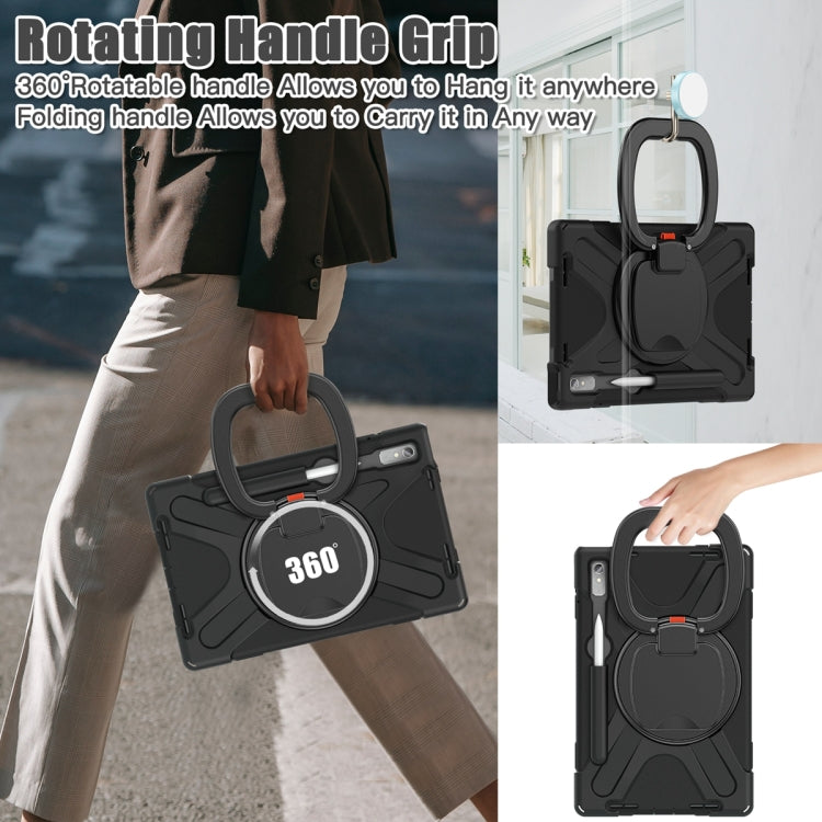 For Lenovo Pad Pro 2022 11.2 inch Silicone + PC Protective Tablet Case(Black) - Lenovo by PMC TechLife | Online Shopping South Africa | PMC TechLife | Buy Now Pay Later Mobicred