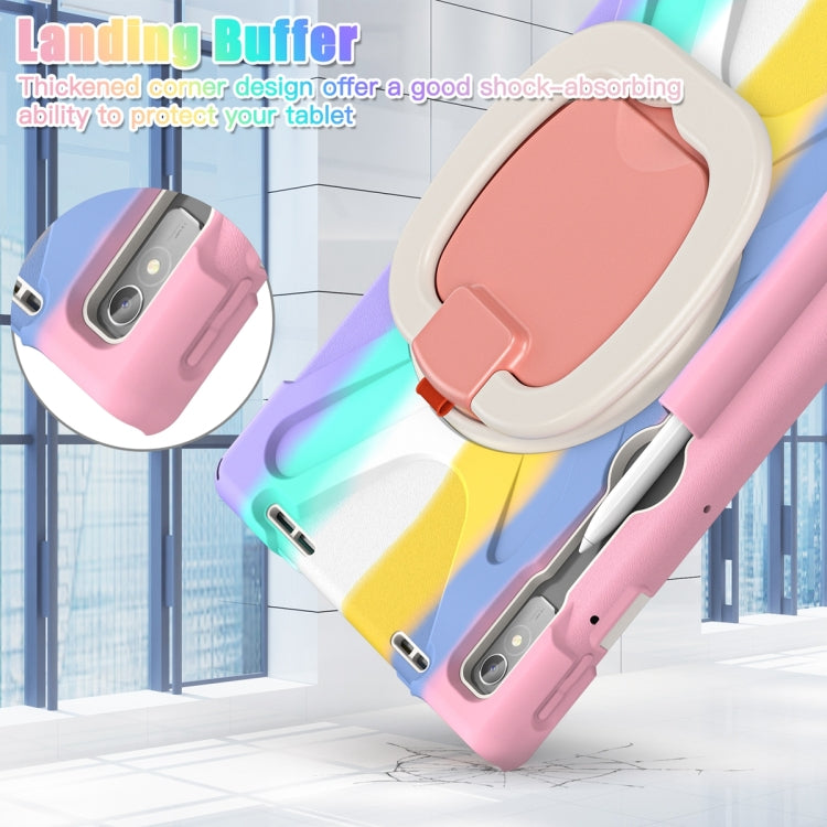 For Lenovo Pad Pro 2022 11.2 inch Silicone + PC Protective Tablet Case(Colorful Pink) - Lenovo by PMC TechLife | Online Shopping South Africa | PMC TechLife | Buy Now Pay Later Mobicred