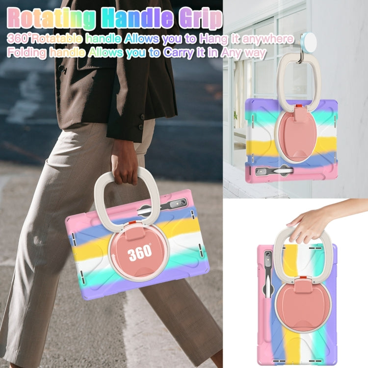 For Lenovo Pad Pro 2022 11.2 inch Silicone + PC Protective Tablet Case(Colorful Pink) - Lenovo by PMC TechLife | Online Shopping South Africa | PMC TechLife | Buy Now Pay Later Mobicred