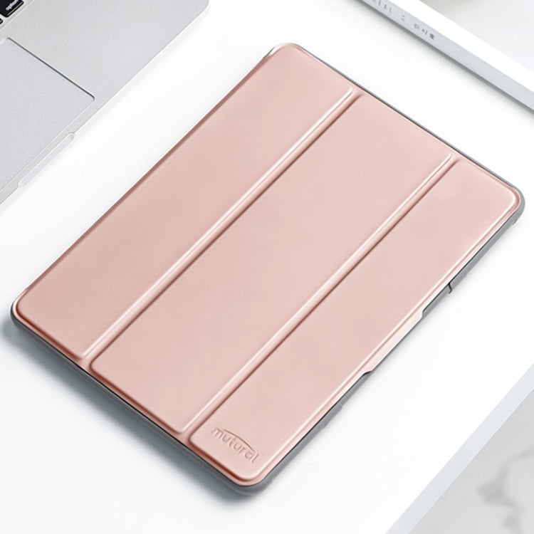 For iPad 2025 / 2022 Mutural PC + TPU Shockproof Leather Tablet Case(Rose Gold) - free shipping - PMc TechLife - Order now!