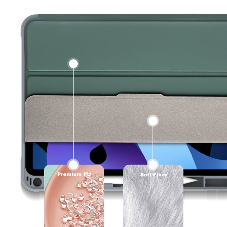 For iPad 2025 / 2022 Mutural PC + TPU Shockproof Leather Tablet Case(Green) - free shipping - PMc TechLife - Order now!
