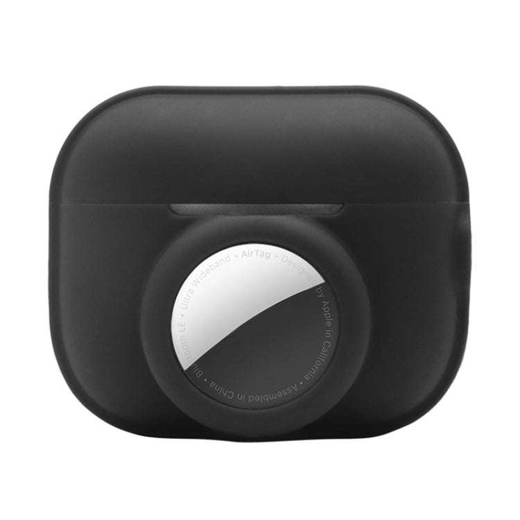 For AirPods Pro 2 / AirTag 2 in 1 Shockproof Full Coverage Silicone Protective Case(Black) - For AirPods Pro 2 by PMC TechLife | Online Shopping South Africa | PMC TechLife