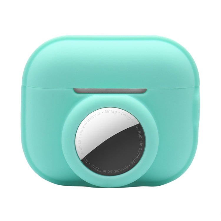 For AirPods Pro 2 / AirTag 2 in 1 Shockproof Full Coverage Silicone Protective Case(Teal Green) - For AirPods Pro 2 by PMC Jewellery | Online Shopping South Africa | PMC Jewellery | Buy Now Pay Later Mobicred