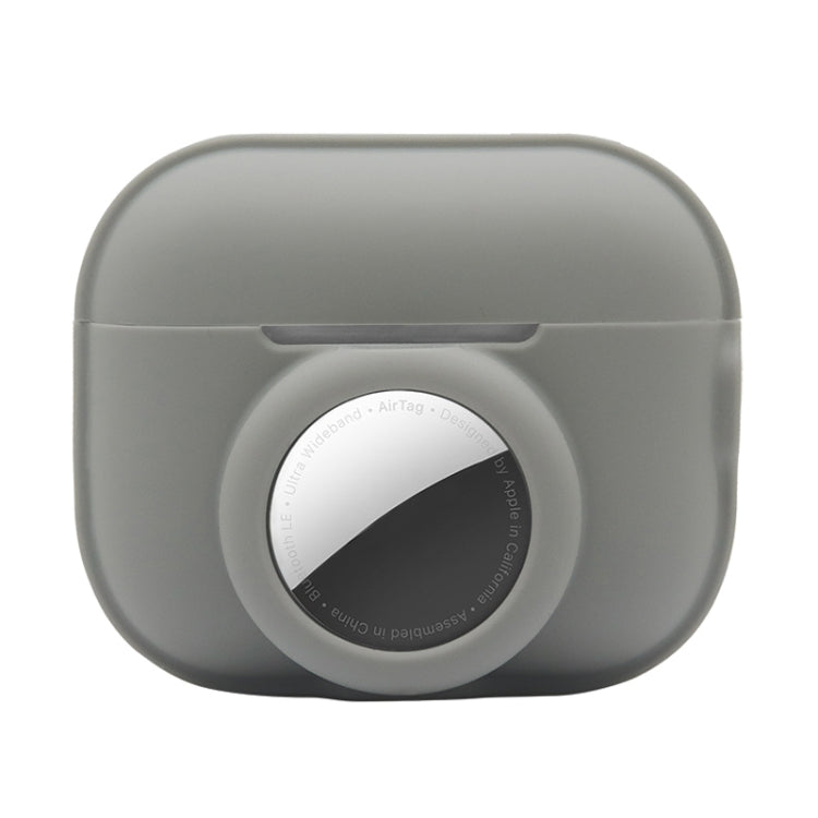 For AirPods Pro 2 / AirTag 2 in 1 Shockproof Full Coverage Silicone Protective Case(Grey) - For AirPods Pro 2 by PMC Jewellery | Online Shopping South Africa | PMC Jewellery | Buy Now Pay Later Mobicred