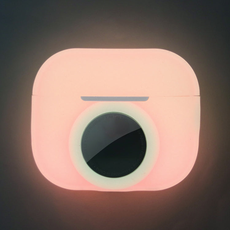 For AirPods Pro 2 / AirTag 2 in 1 Shockproof Full Coverage Silicone Protective Case(Fluorescent Pink) - For AirPods Pro 2 by PMC Jewellery | Online Shopping South Africa | PMC Jewellery | Buy Now Pay Later Mobicred