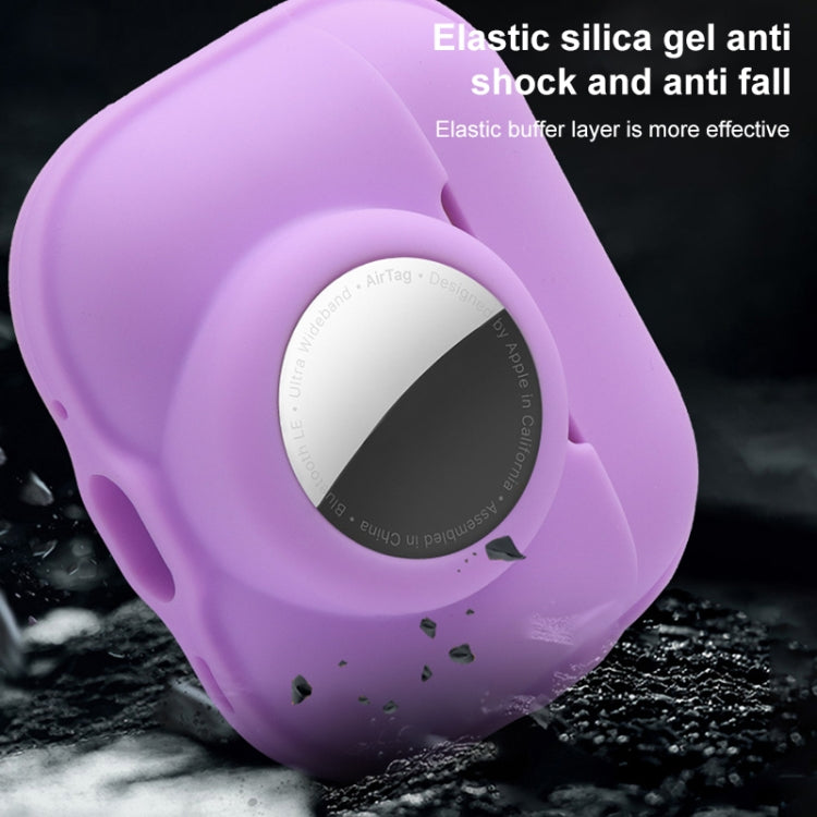 For AirPods Pro 2 / AirTag 2 in 1 Shockproof Full Coverage Silicone Protective Case(Fluorescence Blue) - For AirPods Pro 2 by PMC Jewellery | Online Shopping South Africa | PMC Jewellery | Buy Now Pay Later Mobicred