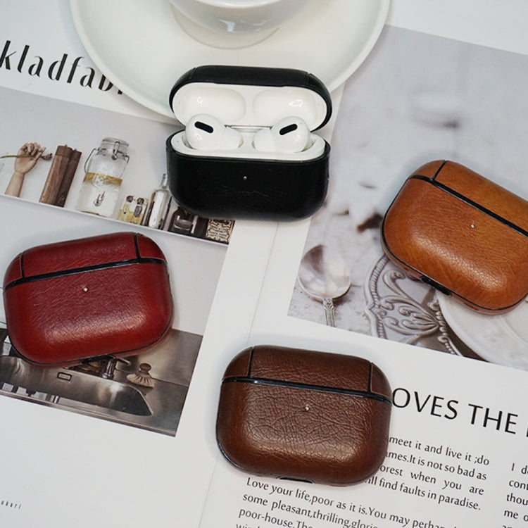 For AirPods Pro 2 Wireless Earphone Leather Shockproof Protective Case with Lanyard(Red) - For AirPods Pro 2 by PMC Jewellery | Online Shopping South Africa | PMC Jewellery | Buy Now Pay Later Mobicred