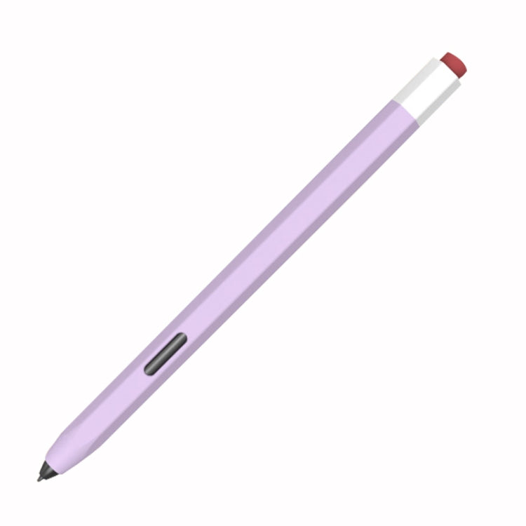 For Samsung Galaxy Tab S6 Lite P610/P615 LOVE MEI Soft Silicone Stylus Pen Protective Case(Purple) - Pencil Accessories by LOVE MEI | Online Shopping South Africa | PMC TechLife | Buy Now Pay Later Mobicred