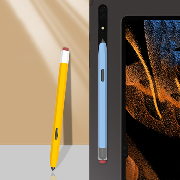 For Samsung Galaxy Tab S6 Lite P610/P615 LOVE MEI Soft Silicone Stylus Pen Protective Case(Blue) - Pencil Accessories by LOVE MEI | Online Shopping South Africa | PMC TechLife