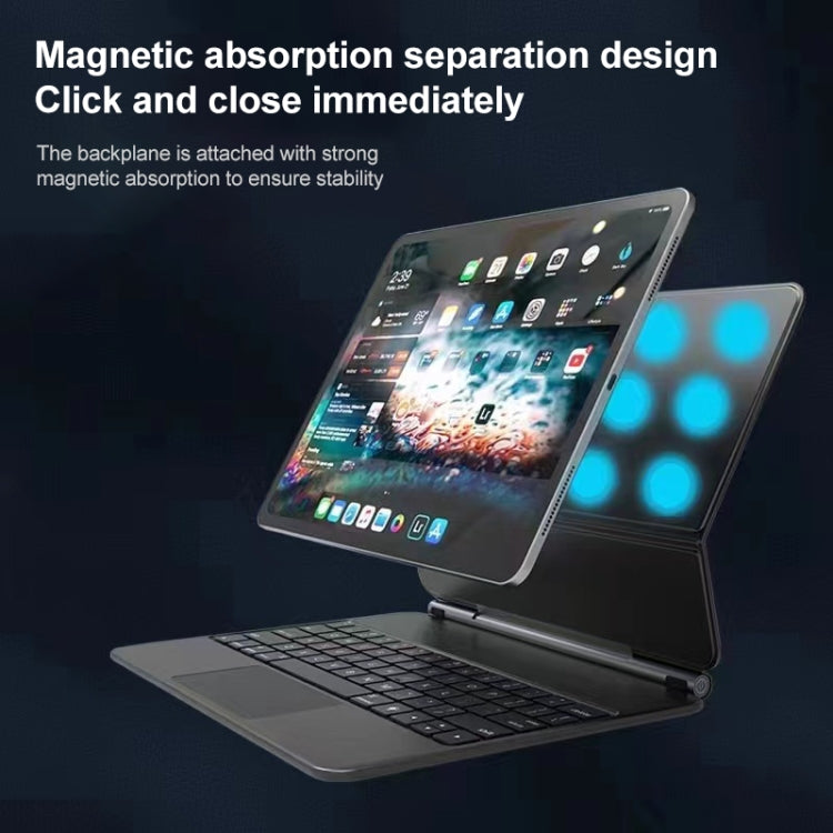 For iPad Pro 12.9 inch 2021/2020/2018 P129 Bluetooth Keyboard Leather Case with Touch Pad(White) - free shipping - PMC TechLife - Order now!