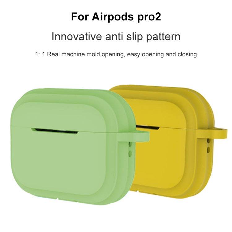 For AirPods Pro 2 Striped Shockproof Earphone Case(Orange) - For AirPods Pro 2 by PMC Jewellery | Online Shopping South Africa | PMC Jewellery | Buy Now Pay Later Mobicred