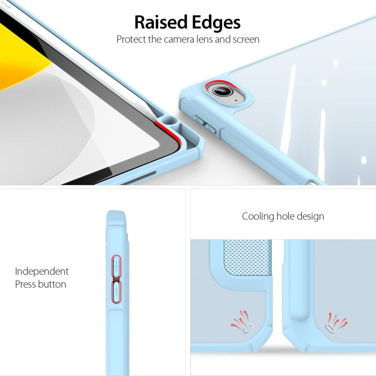 For iPad 2025 / 2022 DUX DUCIS TOBY Series Antiskid Leather Smart Tablet Case(Blue) - iPad 2025 / 2022 Cases by DUX DUCIS | Online Shopping South Africa | PMC Jewellery | Buy Now Pay Later Mobicred