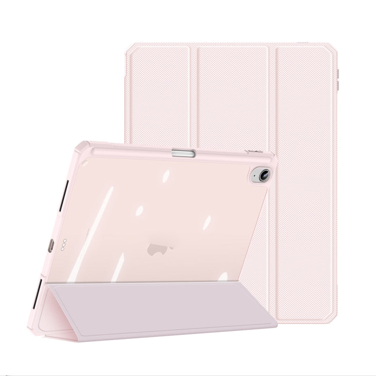 For iPad 2025 / 2022 DUX DUCIS TOBY Series Antiskid Leather Smart Tablet Case(Pink) - iPad 2025 / 2022 Cases by DUX DUCIS | Online Shopping South Africa | PMC Jewellery | Buy Now Pay Later Mobicred