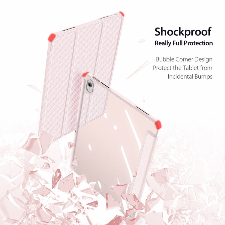 For iPad 2025 / 2022 DUX DUCIS TOBY Series Antiskid Leather Smart Tablet Case(Pink) - iPad 2025 / 2022 Cases by DUX DUCIS | Online Shopping South Africa | PMC Jewellery | Buy Now Pay Later Mobicred