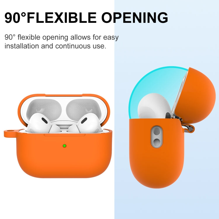 For AirPods Pro 2 Thickened One-piece Shockproof Earphone Case(Orange) - For AirPods Pro 2 by PMC Jewellery | Online Shopping South Africa | PMC Jewellery | Buy Now Pay Later Mobicred