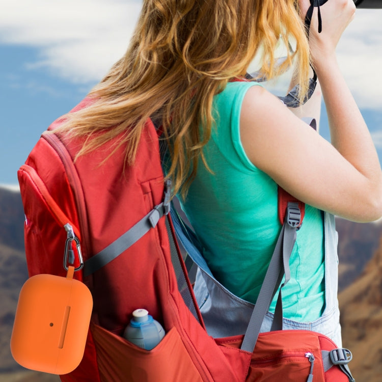 For AirPods Pro 2 Thickened One-piece Shockproof Earphone Case(Orange) - For AirPods Pro 2 by PMC Jewellery | Online Shopping South Africa | PMC Jewellery | Buy Now Pay Later Mobicred