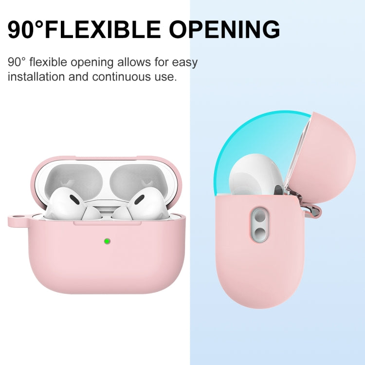 For AirPods Pro 2 Thickened One-piece Shockproof Earphone Case(Pink) - For AirPods Pro 2 by PMC Jewellery | Online Shopping South Africa | PMC Jewellery | Buy Now Pay Later Mobicred