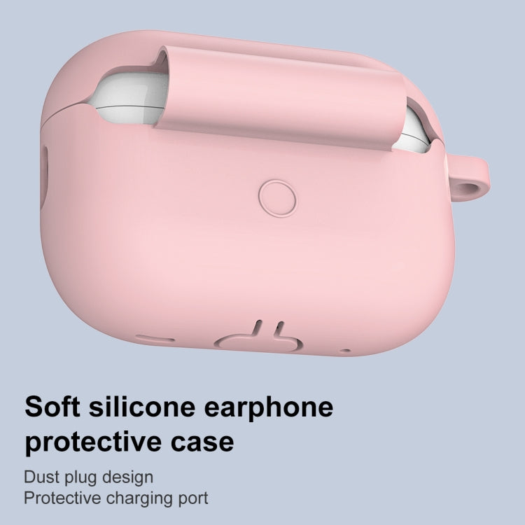 For AirPods Pro 2 Thickened One-piece Shockproof Earphone Case(Pink) - For AirPods Pro 2 by PMC Jewellery | Online Shopping South Africa | PMC Jewellery | Buy Now Pay Later Mobicred