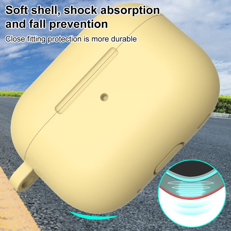 For AirPods Pro 2 Thickened One-piece Shockproof Earphone Case(Yellow) - For AirPods Pro 2 by PMC Jewellery | Online Shopping South Africa | PMC Jewellery | Buy Now Pay Later Mobicred