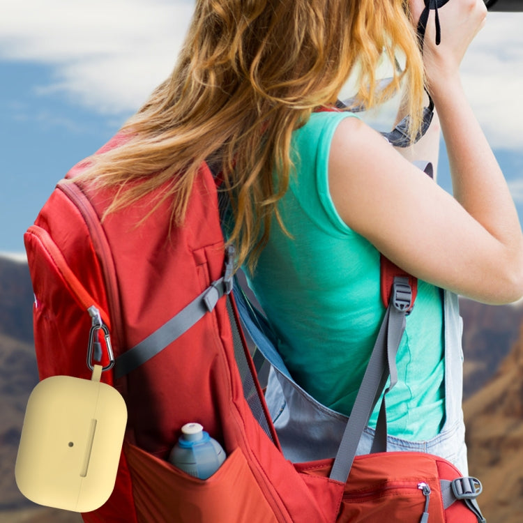 For AirPods Pro 2 Thickened One-piece Shockproof Earphone Case(Yellow) - For AirPods Pro 2 by PMC Jewellery | Online Shopping South Africa | PMC Jewellery | Buy Now Pay Later Mobicred