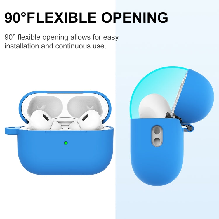 For AirPods Pro 2 Thickened One-piece Shockproof Earphone Case(Blue) - For AirPods Pro 2 by PMC Jewellery | Online Shopping South Africa | PMC Jewellery | Buy Now Pay Later Mobicred
