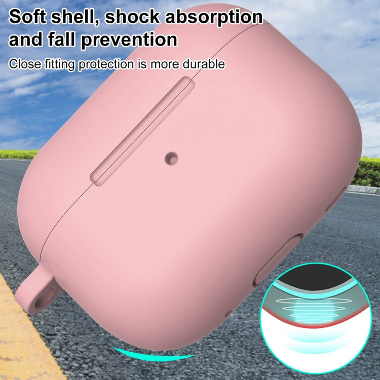 For AirPods Pro 2 Thickened One-piece Shockproof Earphone Case(Light Pink) - For AirPods Pro 2 by PMC Jewellery | Online Shopping South Africa | PMC Jewellery | Buy Now Pay Later Mobicred