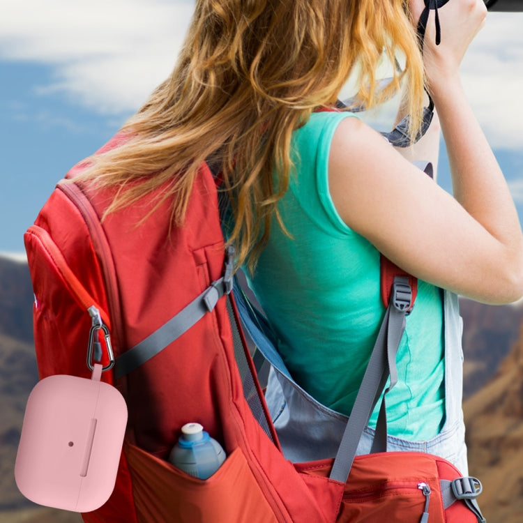 For AirPods Pro 2 Thickened One-piece Shockproof Earphone Case(Light Pink) - For AirPods Pro 2 by PMC Jewellery | Online Shopping South Africa | PMC Jewellery | Buy Now Pay Later Mobicred