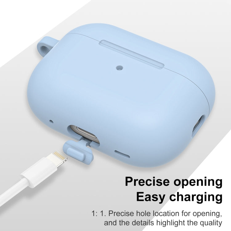 For AirPods Pro 2 Thickened One-piece Shockproof Earphone Case(Light Blue) - For AirPods Pro 2 by PMC Jewellery | Online Shopping South Africa | PMC Jewellery | Buy Now Pay Later Mobicred
