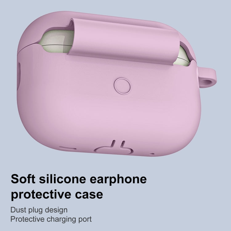 For AirPods Pro 2 Thickened One-piece Shockproof Earphone Case(Purple) - For AirPods Pro 2 by PMC Jewellery | Online Shopping South Africa | PMC Jewellery | Buy Now Pay Later Mobicred
