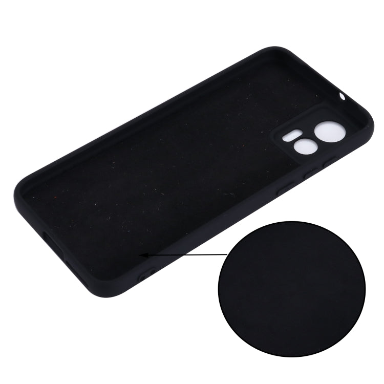 For Motorola Edge 30 Lite 5G / 30 Neo 5G Pure Color Liquid Silicone Shockproof Phone Case(Black) - Motorola Cases by PMC TechLife | Online Shopping South Africa | PMC TechLife | Buy Now Pay Later Mobicred