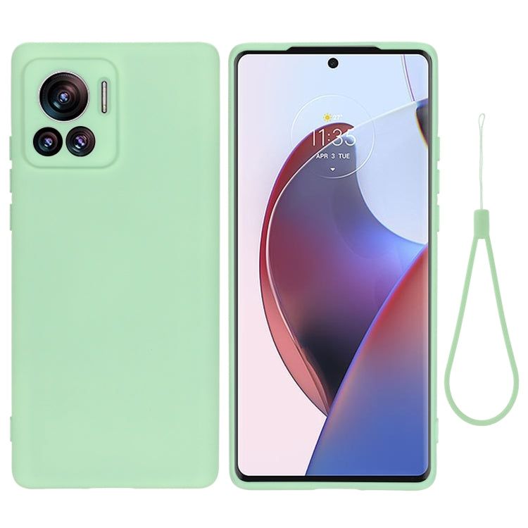 For Motorola Edge 30 Ultra / Moto X30 Pro Pure Color Liquid Silicone Shockproof Phone Case(Green) - Motorola Cases by PMC TechLife | Online Shopping South Africa | PMC TechLife