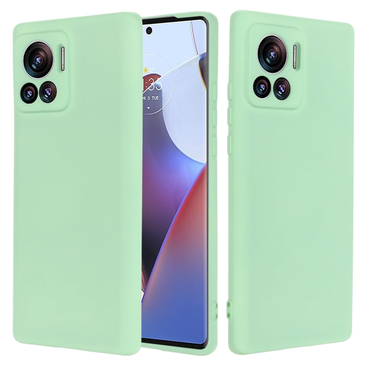For Motorola Edge 30 Ultra / Moto X30 Pro Pure Color Liquid Silicone Shockproof Phone Case(Green) - Motorola Cases by PMC TechLife | Online Shopping South Africa | PMC TechLife