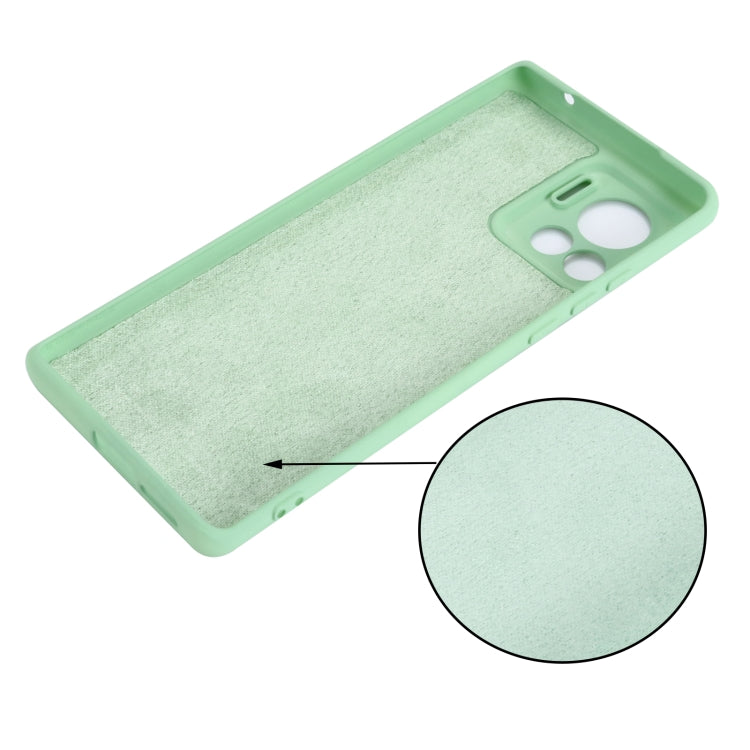 For Motorola Edge 30 Ultra / Moto X30 Pro Pure Color Liquid Silicone Shockproof Phone Case(Green) - Motorola Cases by PMC TechLife | Online Shopping South Africa | PMC TechLife