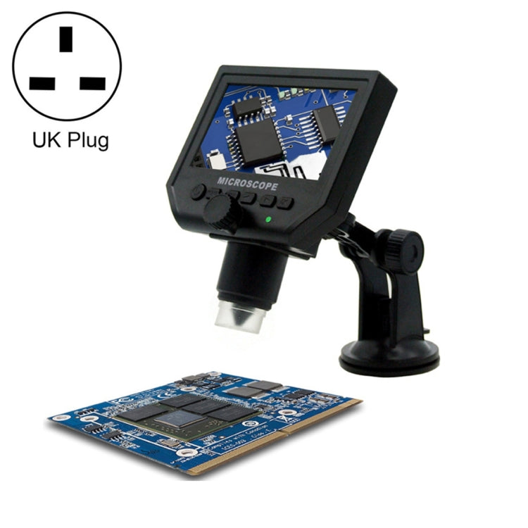 G600 600X 3.6MP 4.3 inch HD LCD Display Portable Digital Microscope, Plug:UK Plug - free shipping - PMC Jewellery - Order now!