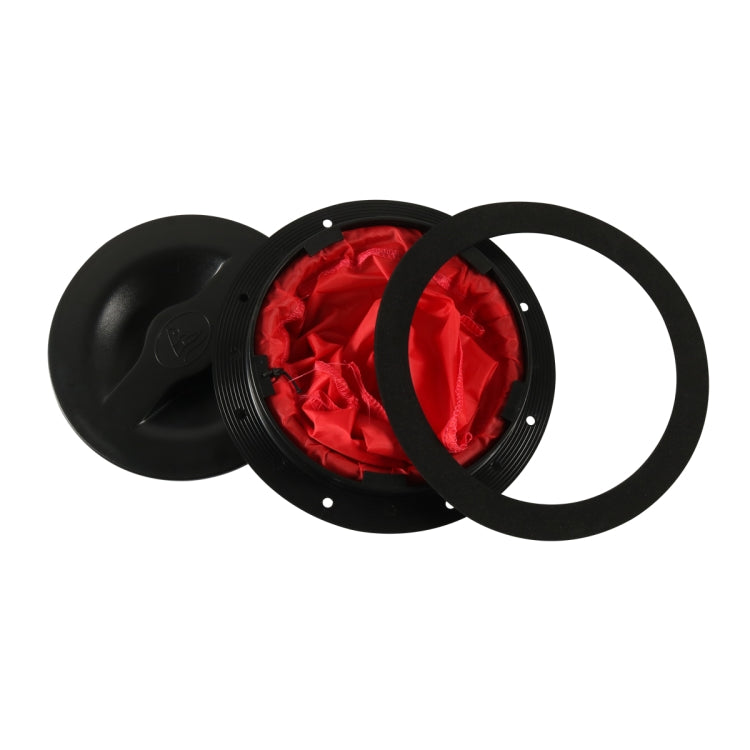 A6651-01 Universal 6 inch Round Deck Hatch Cover with Red Mesh Pocket - Marine Accessories & Parts by PMC Jewellery | Online Shopping South Africa | PMC Jewellery | Buy Now Pay Later Mobicred