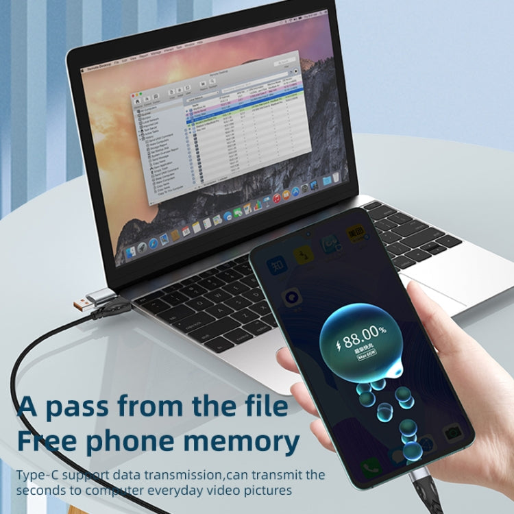 ADC-008 100W USB/Type-C to Type-C + 8 Pin + Micro USB Two to Three Fully Compatible Fast Charge Data Cable, Length:1.2m - Multifunction Cable by PMC Jewellery | Online Shopping South Africa | PMC Jewellery | Buy Now Pay Later Mobicred