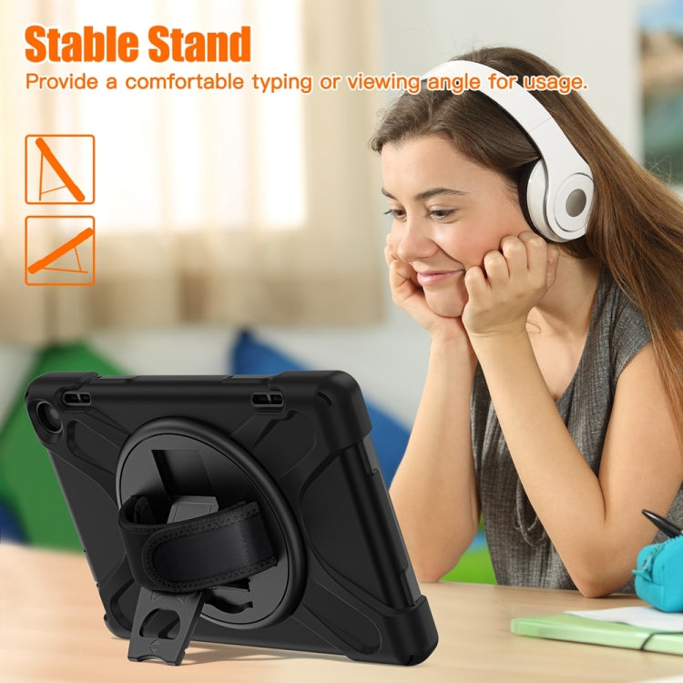 For Amazon Fire HD 8 2022 Hard PC Soft Silicone Full Body Protective Tablet Case(Black) - Amazon by PMC TechLife | Online Shopping South Africa | PMC TechLife | Buy Now Pay Later Mobicred